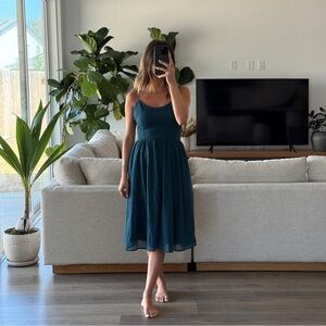 NWT BB Dakota Teal Midi Dress